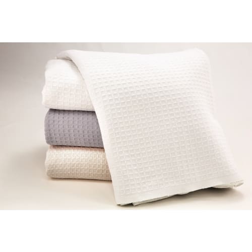 Santa Clara Thermal Blanket, 100% Cotton, Twin 66x90, 3.7 lbs, Natural